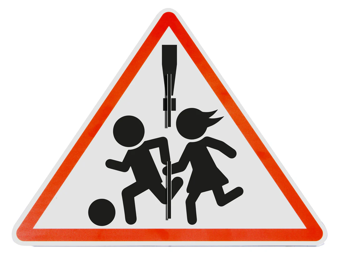 Aufsteller - spielende Kinder