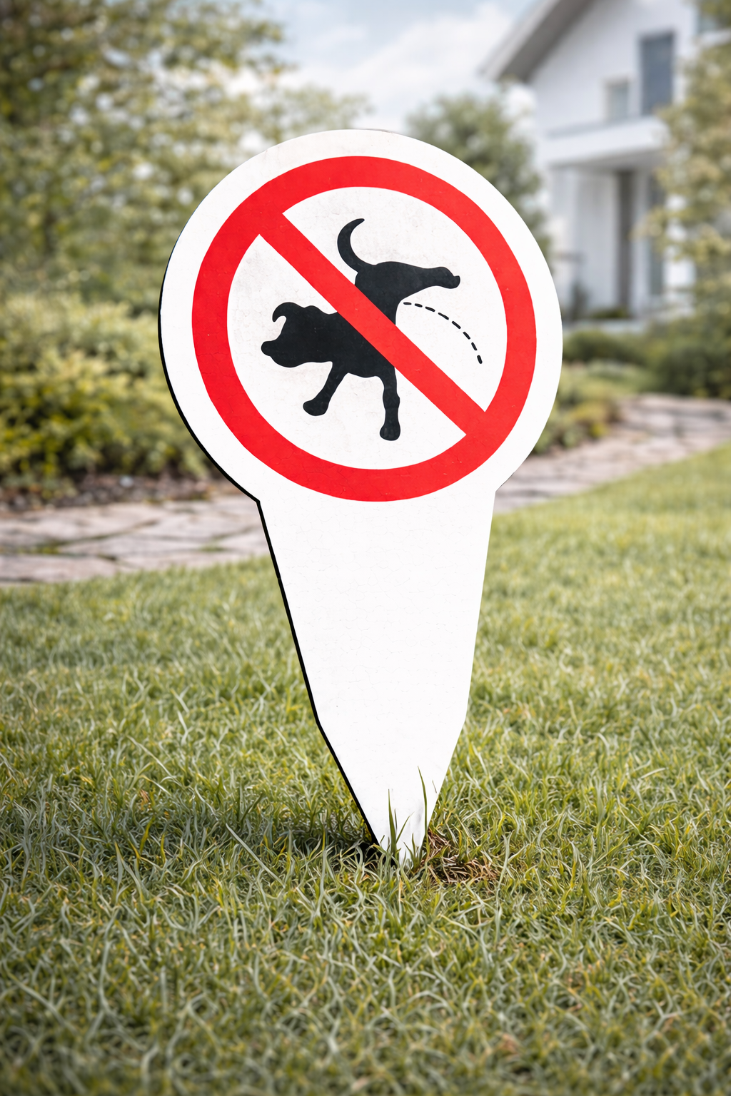 "Hier kein Hundepinkeln" XXL-Steckschild